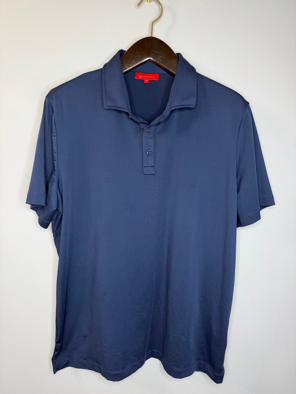 Redvanly Golf Performance Polo Shirt Navy Blue Men's XL